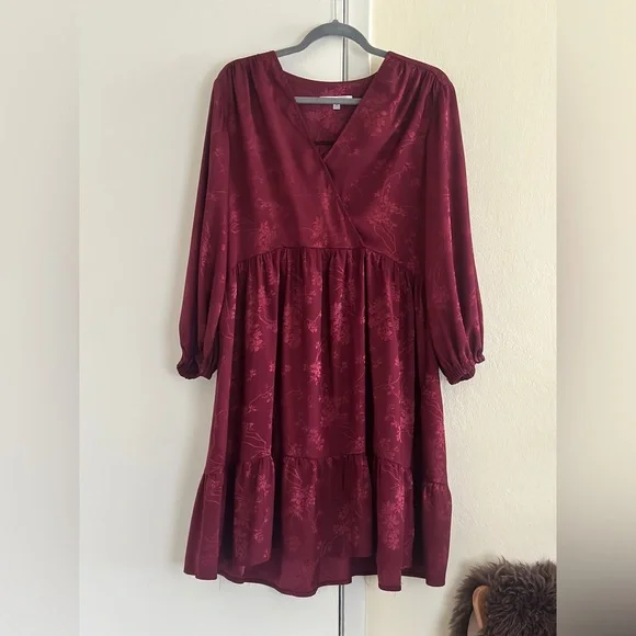 flowy red dress short Layla Red Tie Back Mini Dress main image 0